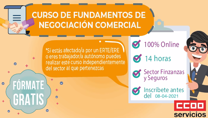 CURSO GRATUITO ONLINE 8 ABRIL: FUNDAMENTOS DE NEGOCIACIÓN COMERCIAL